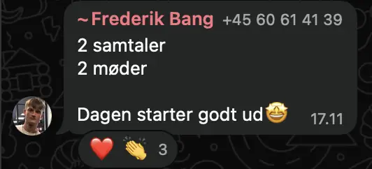 Win fra Frederik